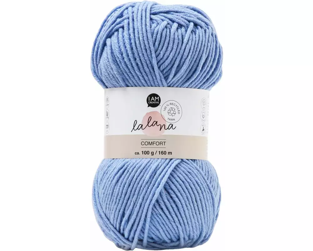 lalana Wolle Comfort 100 g, Hellblau