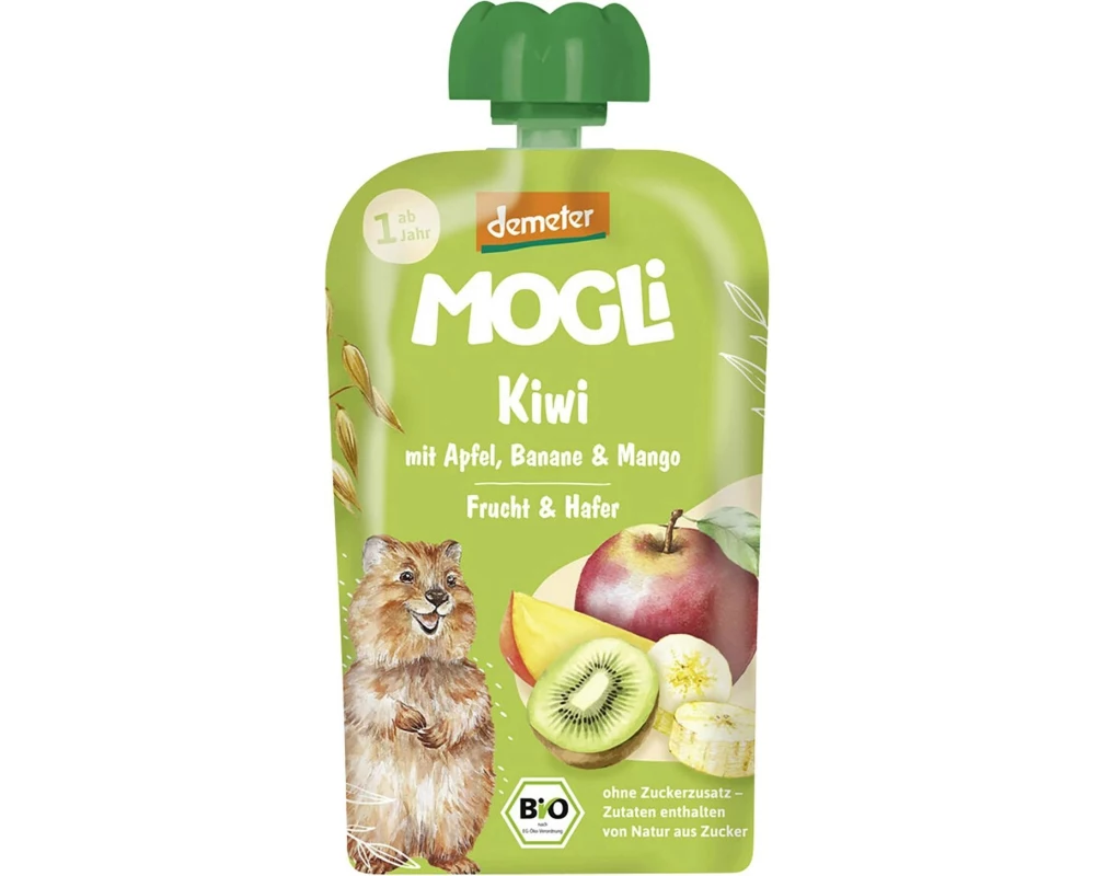 Mogli Quetschbeutel Kiwi mit Apfel, Banane und Mango 100 g