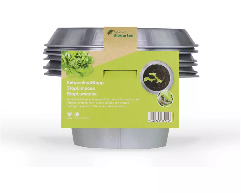 Andermatt Biogarten SchneckenStopp FE, 6 Stück, Galvanisiert