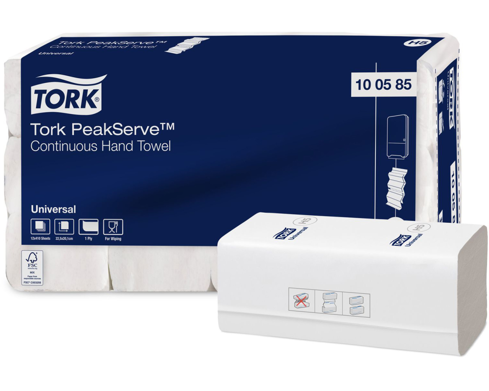 TORK Falthandtuch Peak Serve H5 100585 endlos, 1-lagig 4920 Stk.