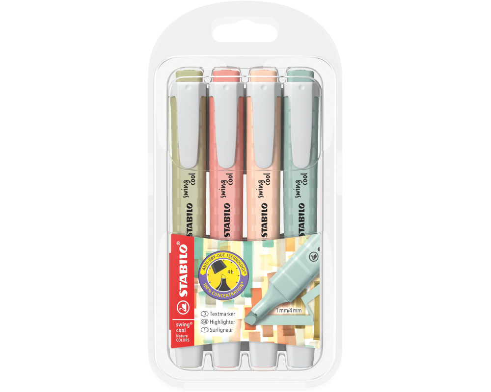 STABILO Textmarker Swing Cool 4er Etui