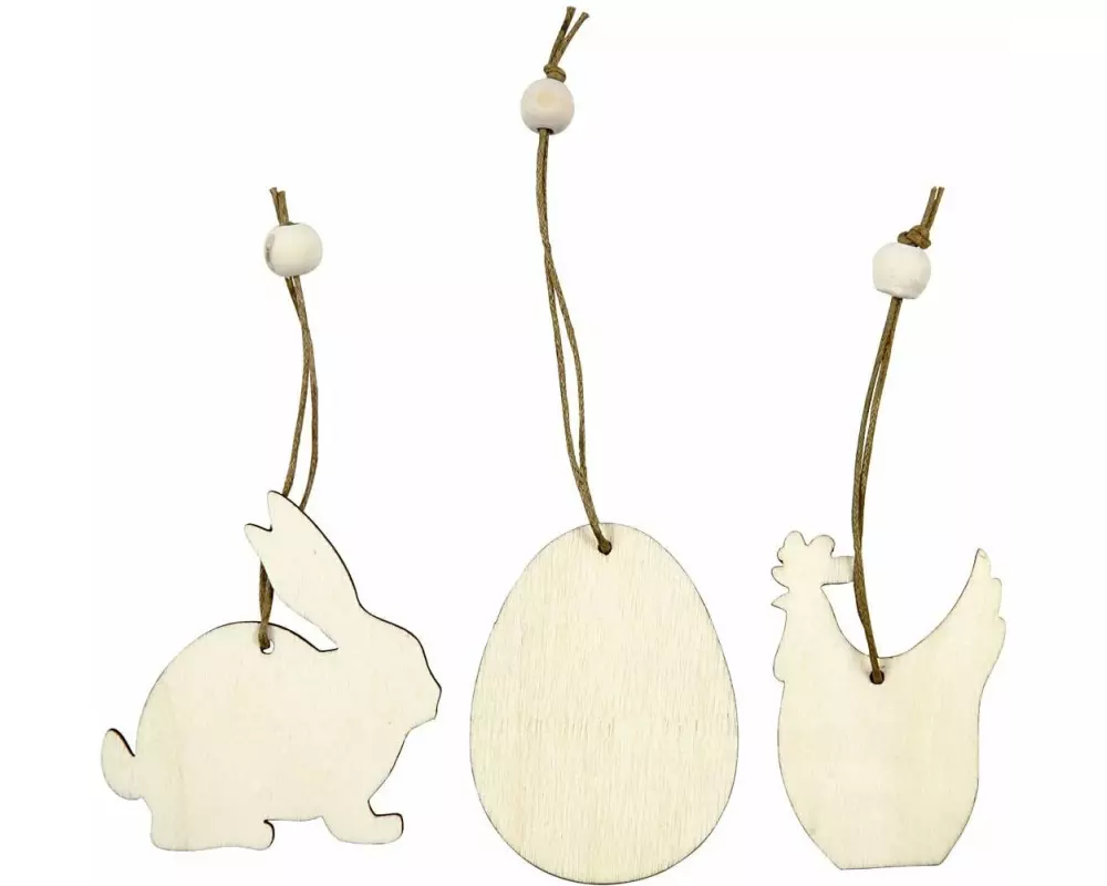 Creativ Company Aufhänger 9 Stück, Nature