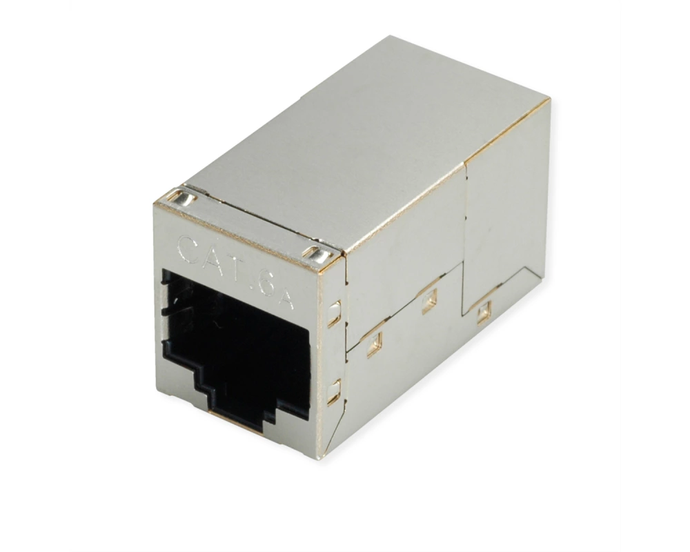 ROLINE RJ-45 Kupplung geschirmt, Cat.6A (Class EA), silberfarben