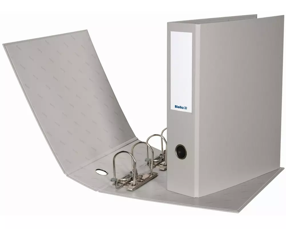 Biella Ordner 2 x A5 8 cm, Grau