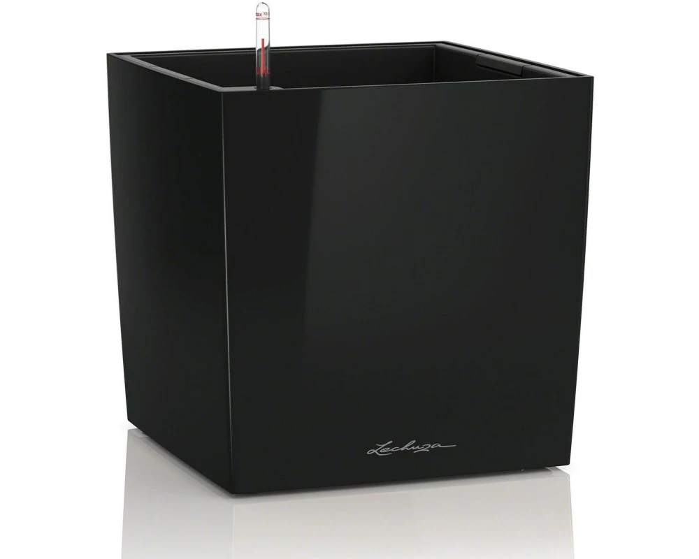Lechuza Cube 50 Schwarz hochglanz