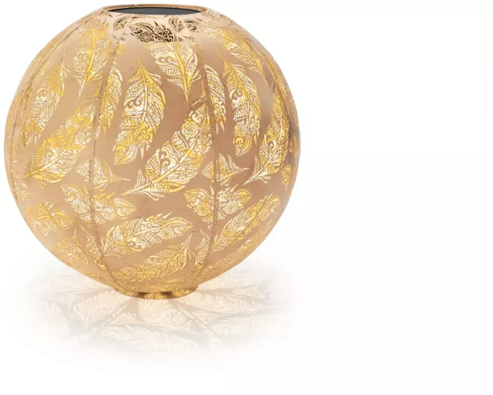 STT Windlicht Solar Antic Ball Feather, Ø 40 cm, Sand