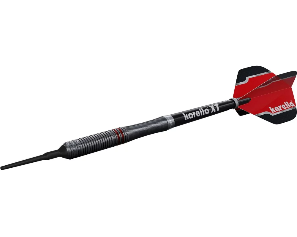 Karella Dartpfeile Softdart Fighter 20g, 3 Stück – Schwarz