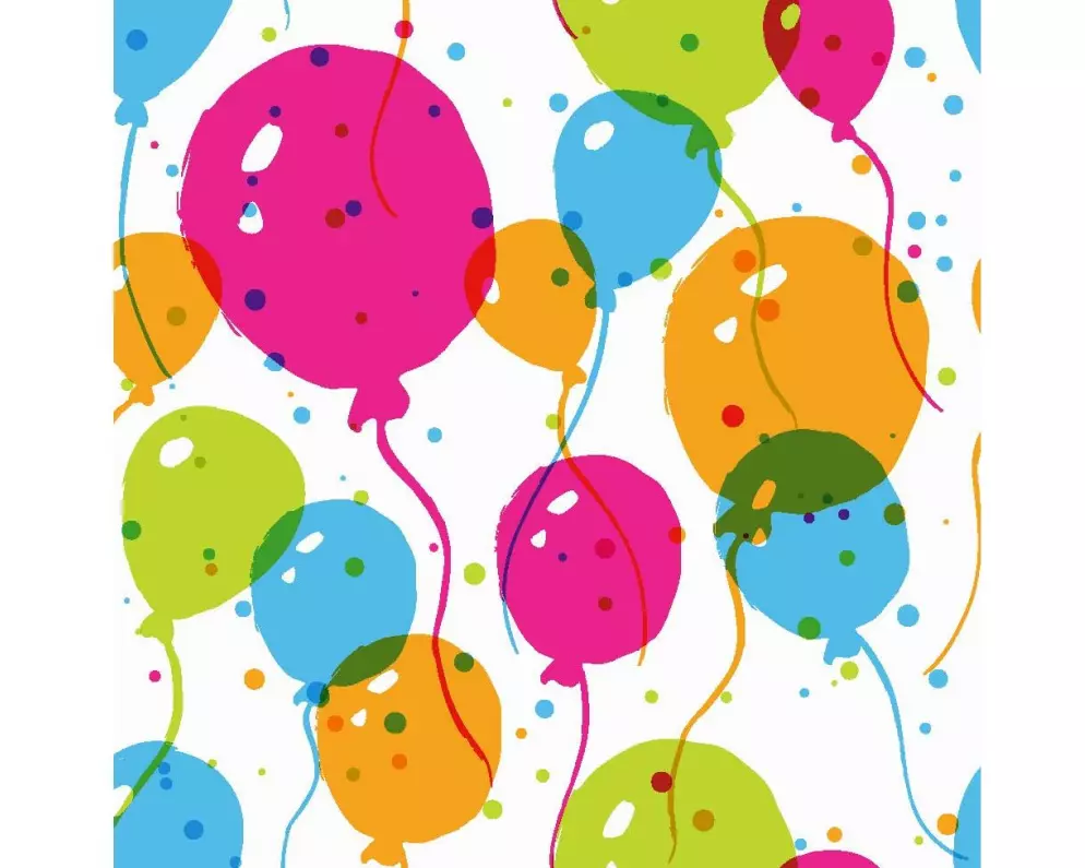 Paper + Design Papierservietten Splash Balloons 24 cm x 24 cm, 20 Stück