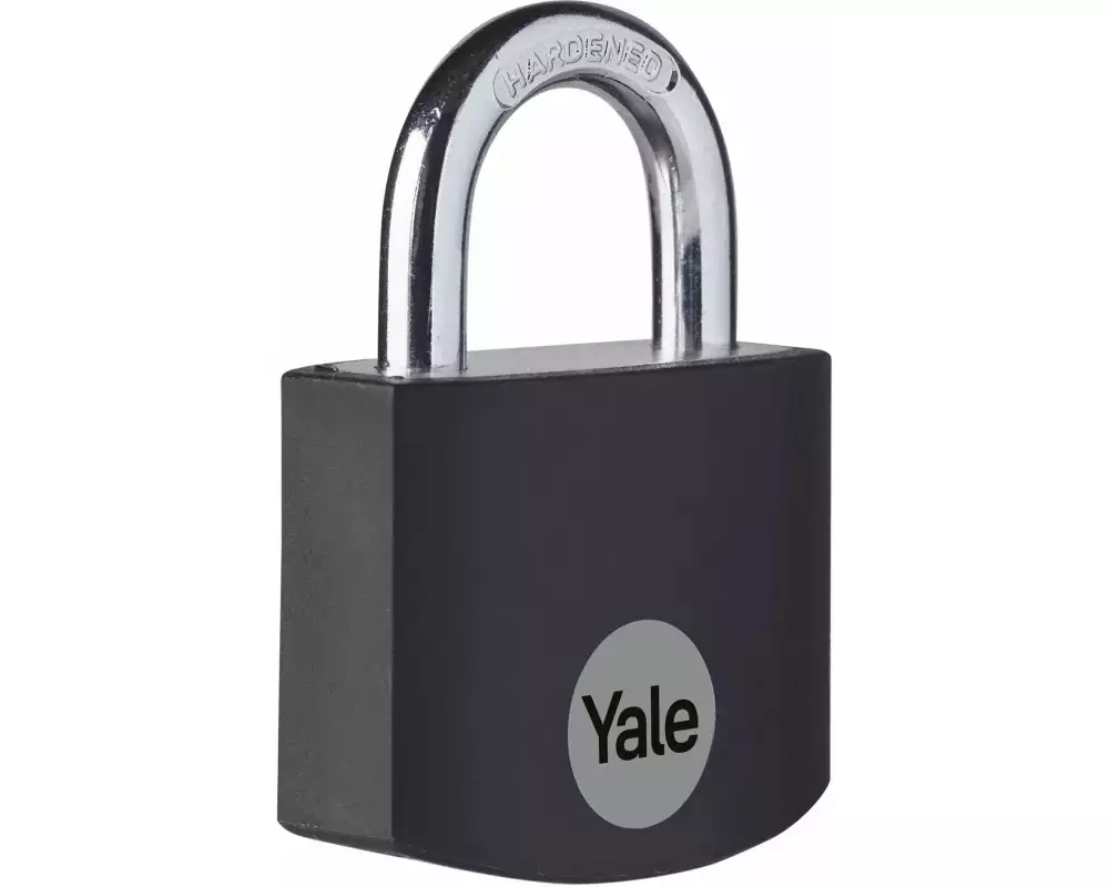 Yale Vorhängeschloss YE3B 25/12 Schwarz Aluminium/Stahl
