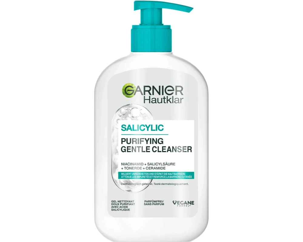 Garnier Gesichtsreinigung Salicylic Purifying Gentle Cleanser 250 ml