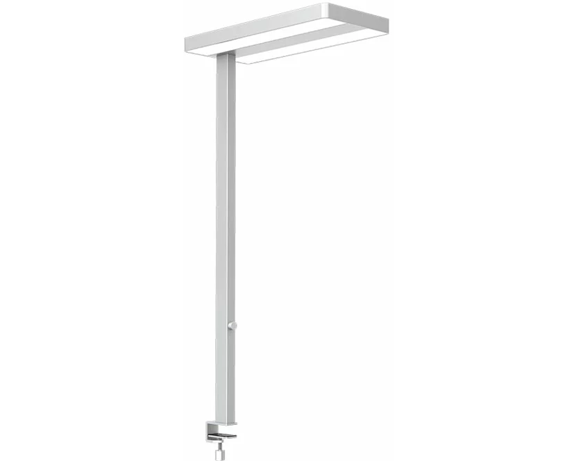 CONTINI LED Büro-Leuchte mit Tischklemme Flare dimmbar silber