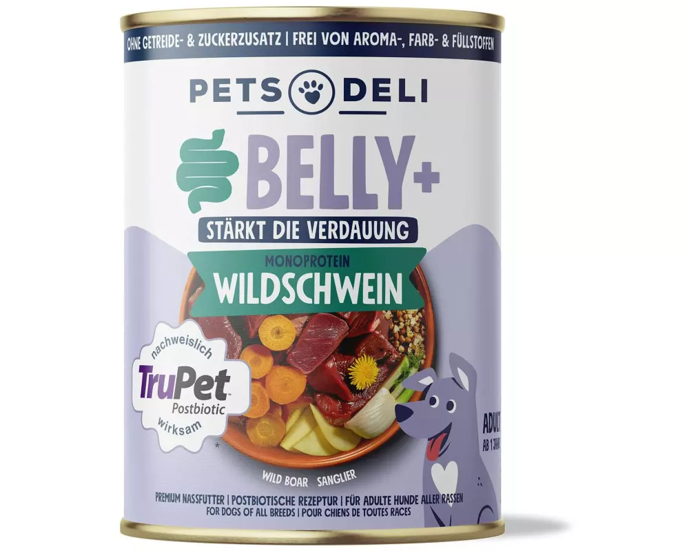 Pets Deli Belly+ Solution Wildschwein Buchweizen Fenchel 400 g