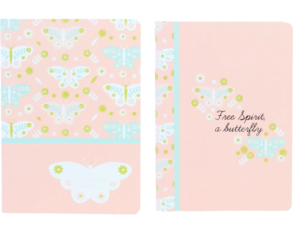 ANCOR Notizheft A4 118056 B'LOG BUTTERFLIES,liniert 48B.