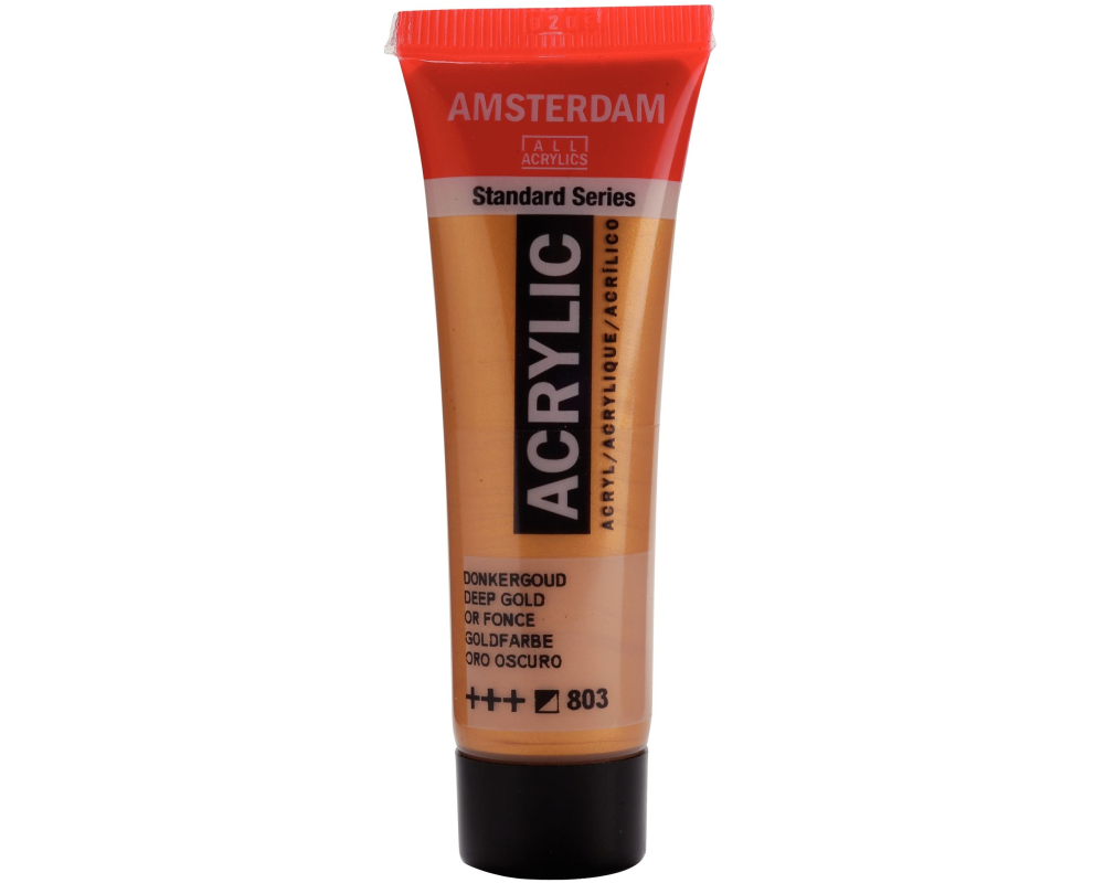 AMSTERDAM Acrylfarbe 20ml 17048030 Goldfarbe 803