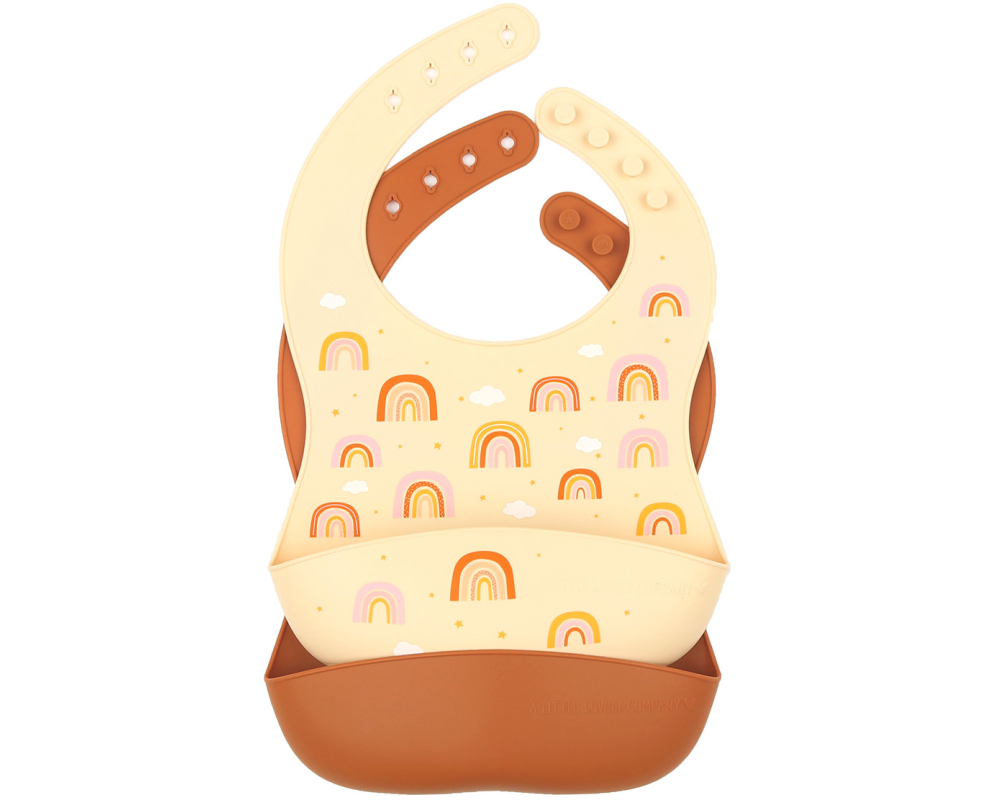 ALLC Silikonlätzchen SBRAPI01 Rainbow 2 Stück