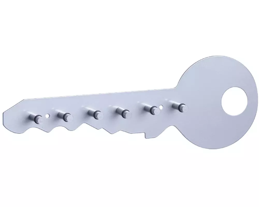 Zeller Present Wandhaken Schlüsselboard Silber