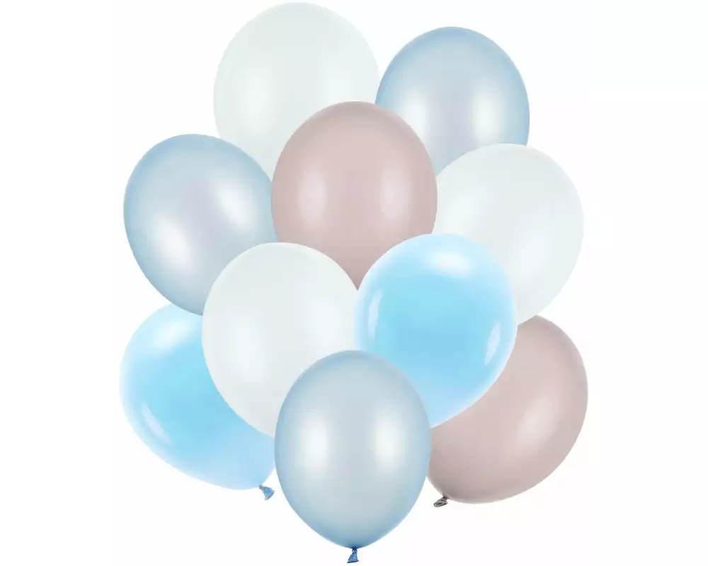 Partydeco Luftballon Set, Blautöne,10 Stück