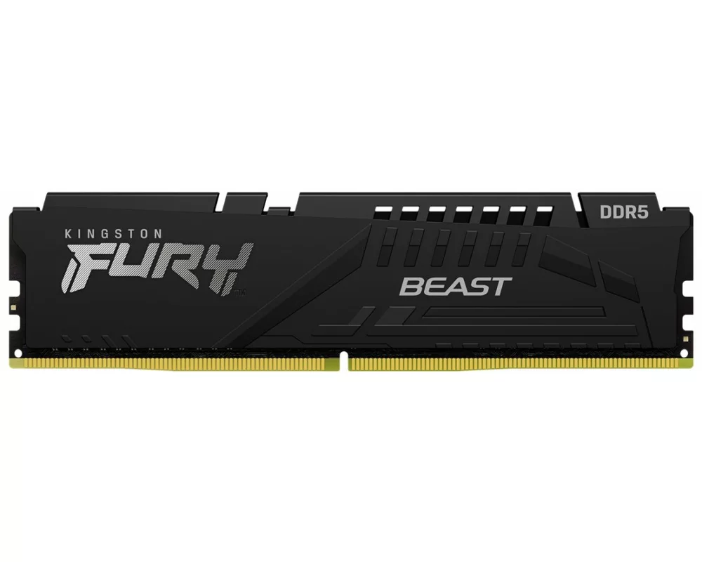 Kingston 8GB, 6000MT/s, DDR5, CL36, DIMM, FURY Beast, Black, EXPO