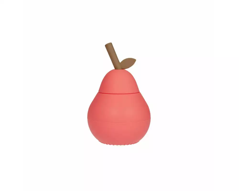 OYOY Kindertrinkbecher Pear Kirschrot