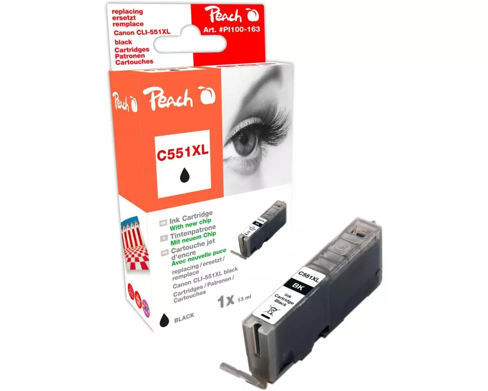 Peach Tinte Canon CLI-551BK Black