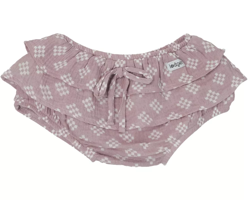 Lodger Shorts Girl Frills Tribe Muslin Rose Gr. 74