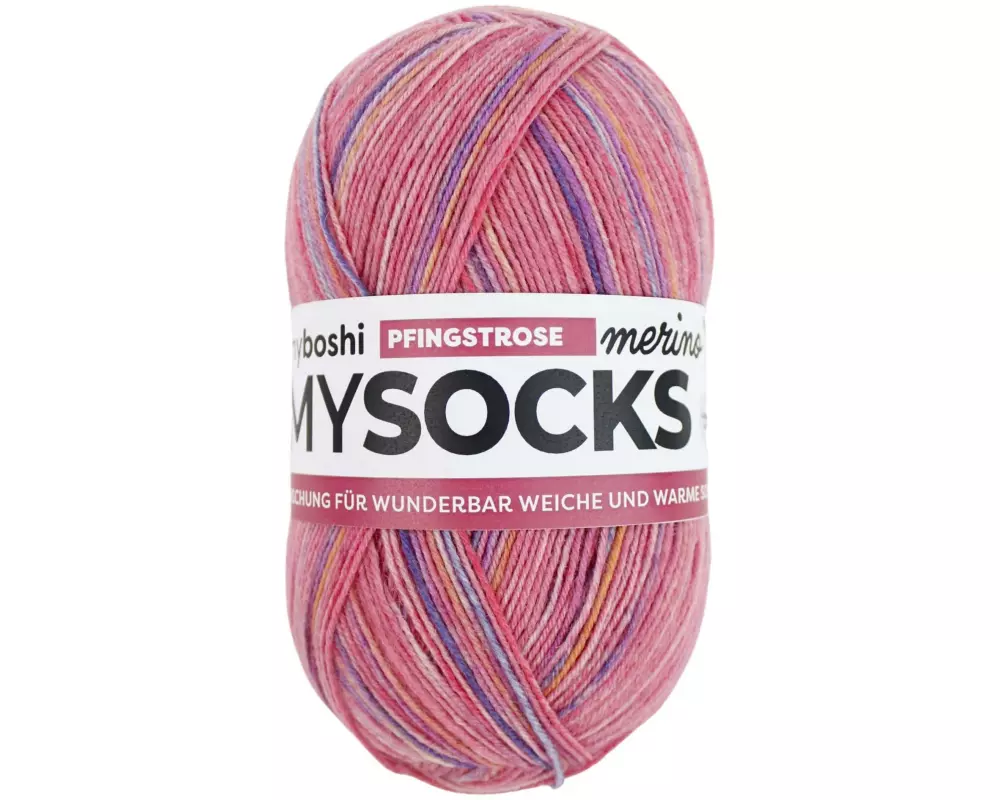 myBoshi Wolle Mysocks Merino Pfingstrose
