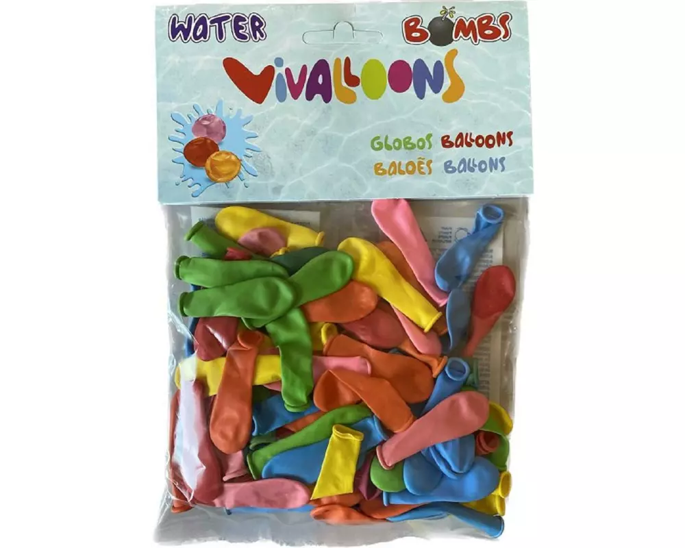 Totally Wasserballon Mehrfarbig, 100 Stück