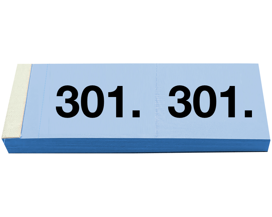 SIMPLEX Garderobenblock 301-400 13096 blau 100 Blatt