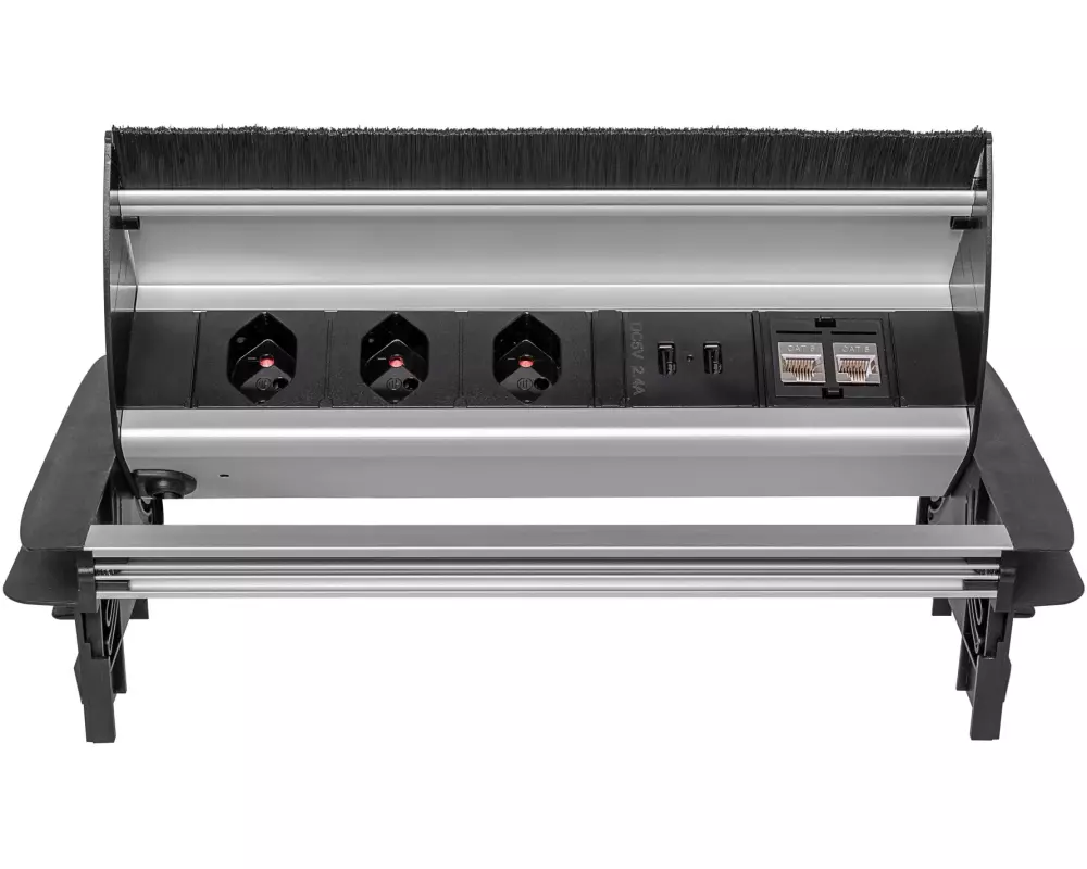 STEFFEN Steckdosenleiste FLIP 3x T13, 2x USB, 2x RJ45