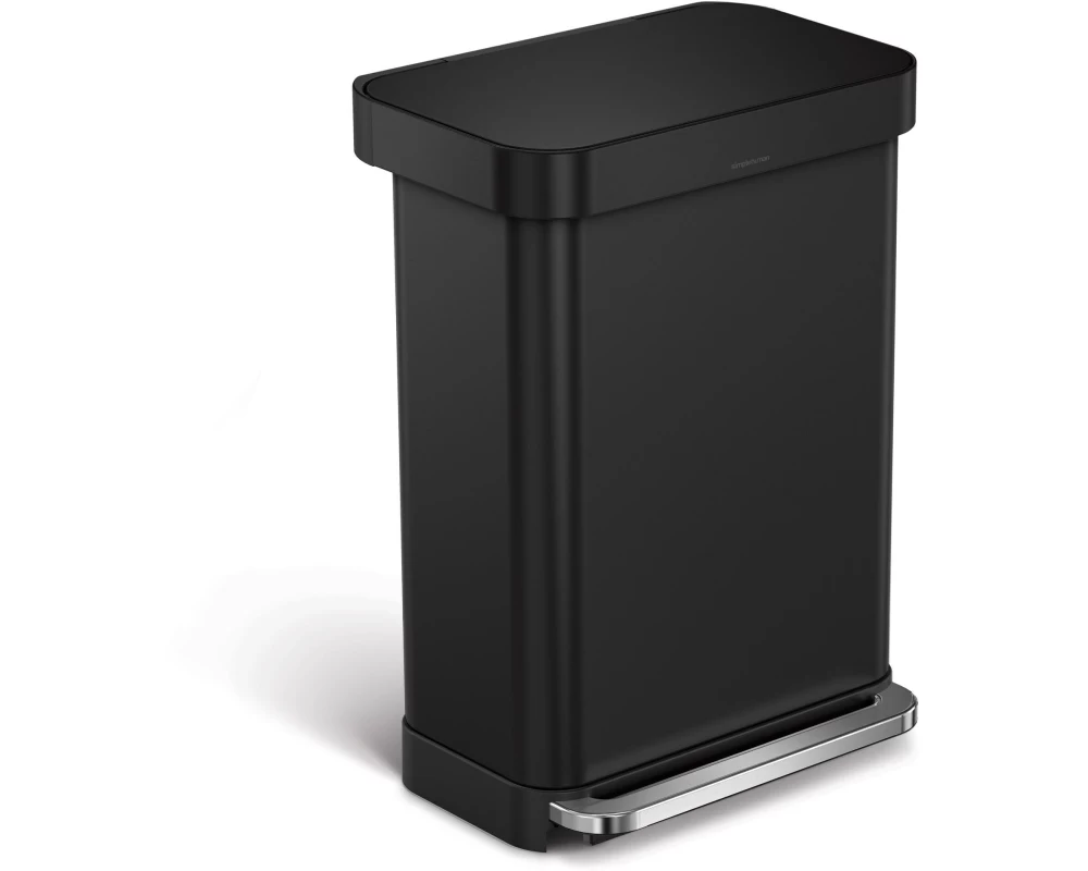 Simplehuman Treteimer 55 l, Schwarz matt