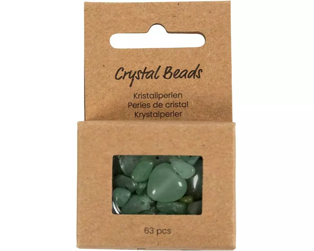 Creativ Company Perlen-Set Kristallperlen Grün, 7-12 mm