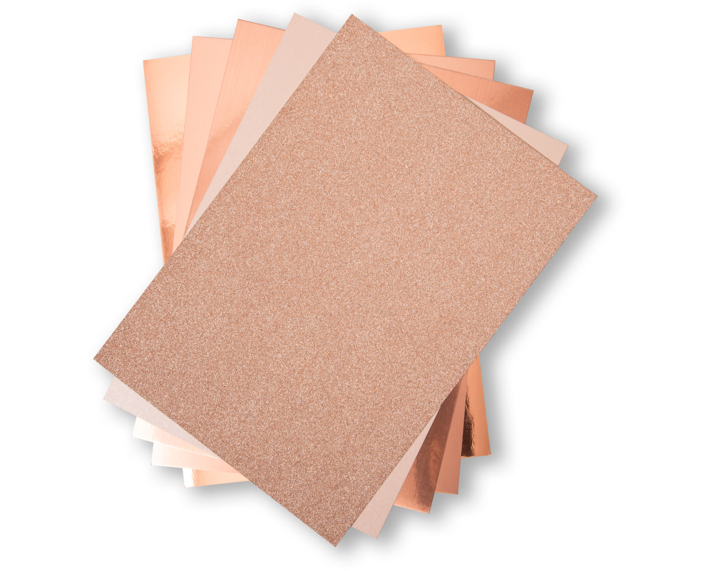 SIZZIX Karton A4 664534 rose 50 Blatt