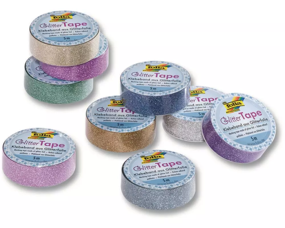 Folia Glitzer Tape Gold, 15 mm x 5 m