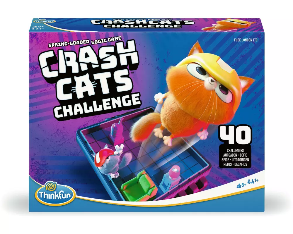 Thinkfun Knobelspiel Crash Cats Challenge ab 8 Jahren, 1 Spieler