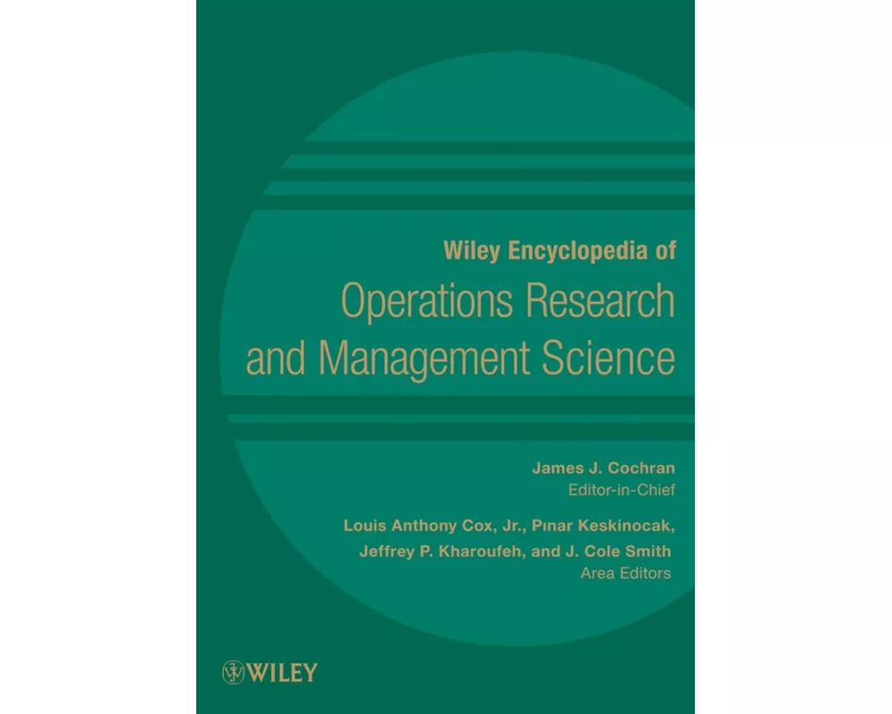 Wiley Encyclopedia of Operations Research and Management Science, 8 Volume Set