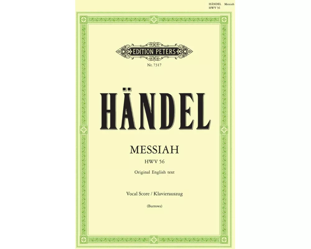 Messiah [Der Messias] HWV 56 / URTEXT