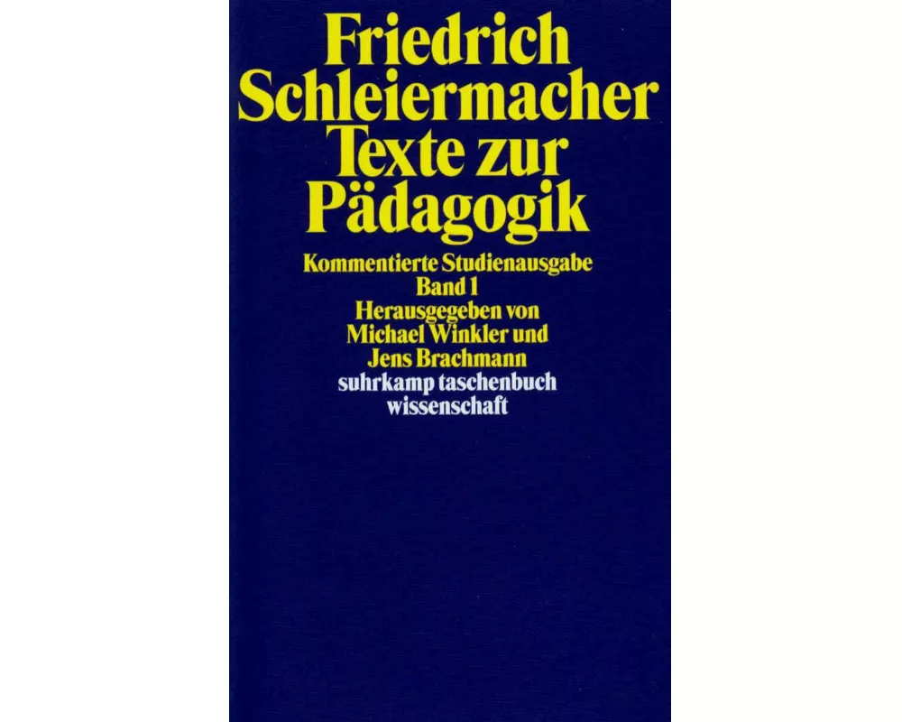 Texte zur Pädagogik. Kommentierte Studienausgabe in zwei Bänden