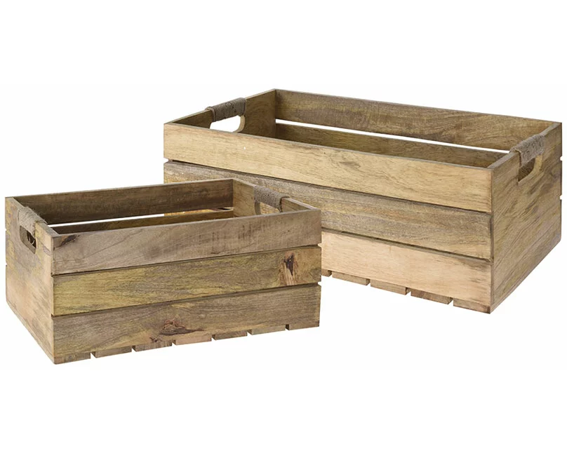 FS-STAR Kisten-Set Mangoholz 2tlg.