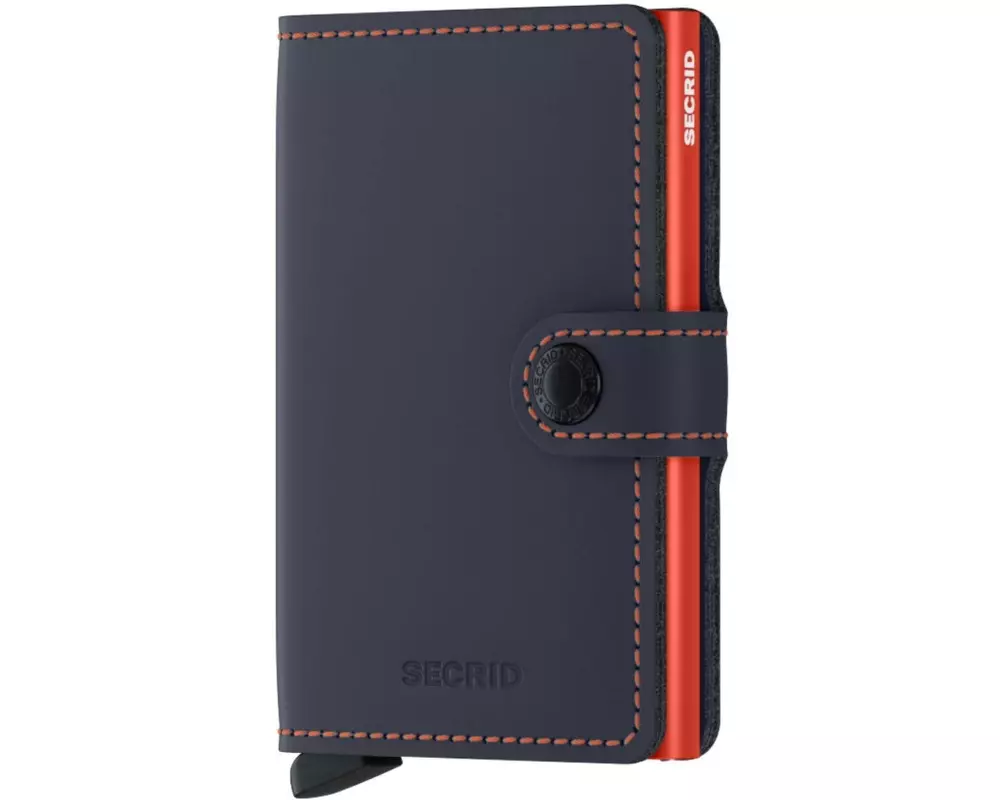 SECRID Portemonnaie Miniwallet Matte Nightblue Orange