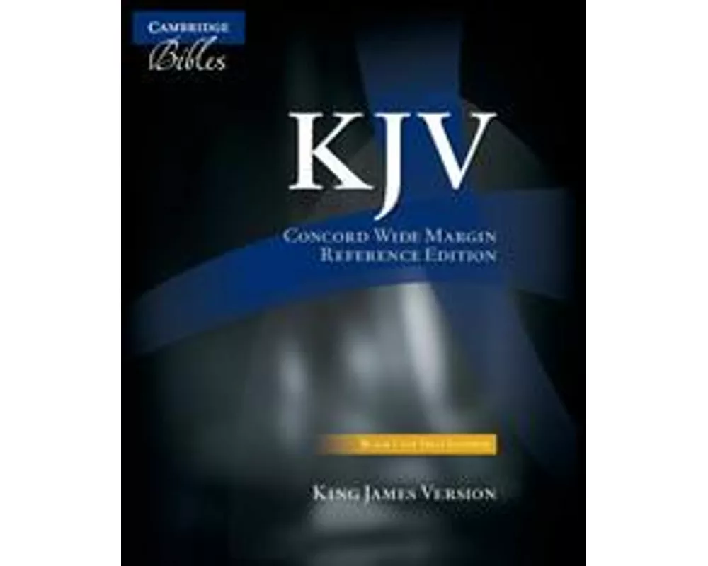 KJV Concord Wide Margin Reference Bible, Black Calf Split Leather, KJ764:XM