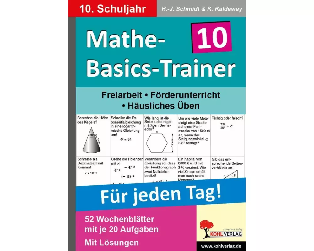Mathe-Basics-Trainer / 10. Schuljahr Grundlagentraining für jeden Tag!