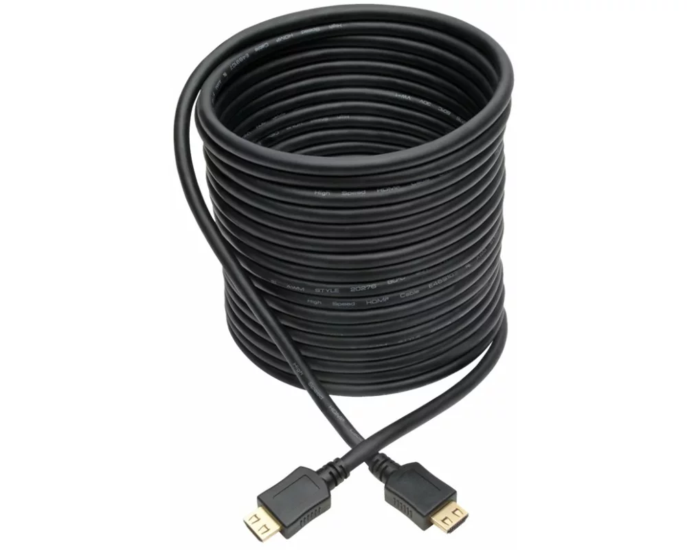 EATON TRIPPLITE High-Speed HDMI Cable, Gripping Connectors, M/M, Black, 25ft. 7.62m