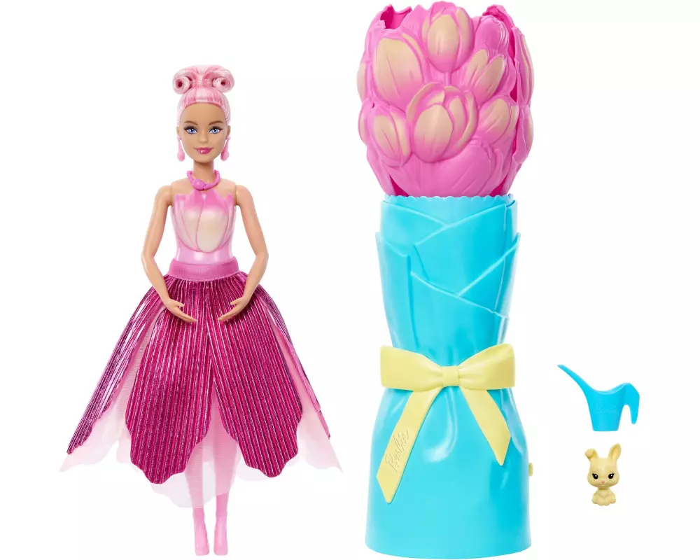 Barbie Spielset Flower Surprise Puppe Pink Tulpe