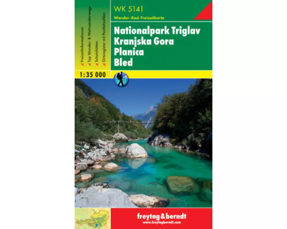 WK 5141 Nationalpark Triglav - Kranjska Gora - Planica - Bled, Wanderkarte 1:35.000