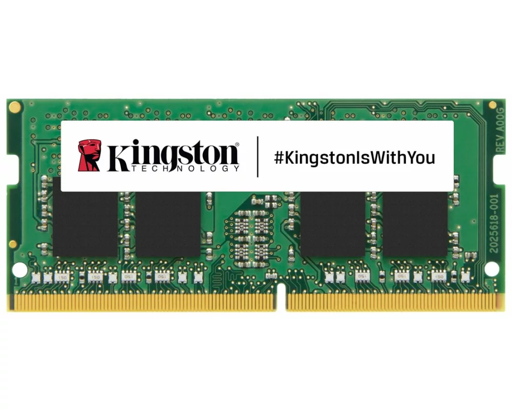 Kingston Memory 8GB, 3200MHz, DDR4, Non-ECC, CL22, SODIMM, 1Rx8