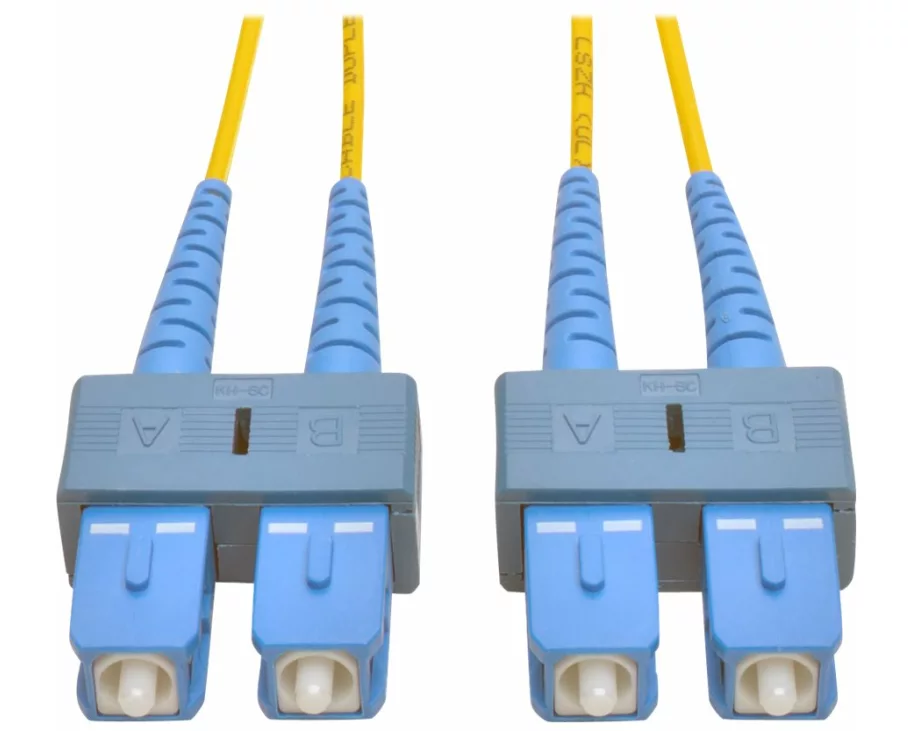 EATON TRIPPLITE Duplex, Singlemode, 9/125, Fiber, Patch, Cable, SC/SC, 15M, 50ft