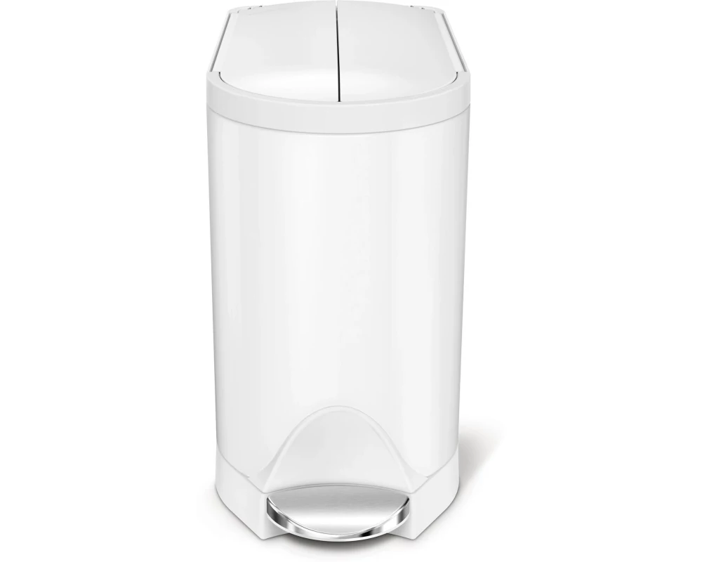 Simplehuman Treteimer Butterfly 10 l Weiss