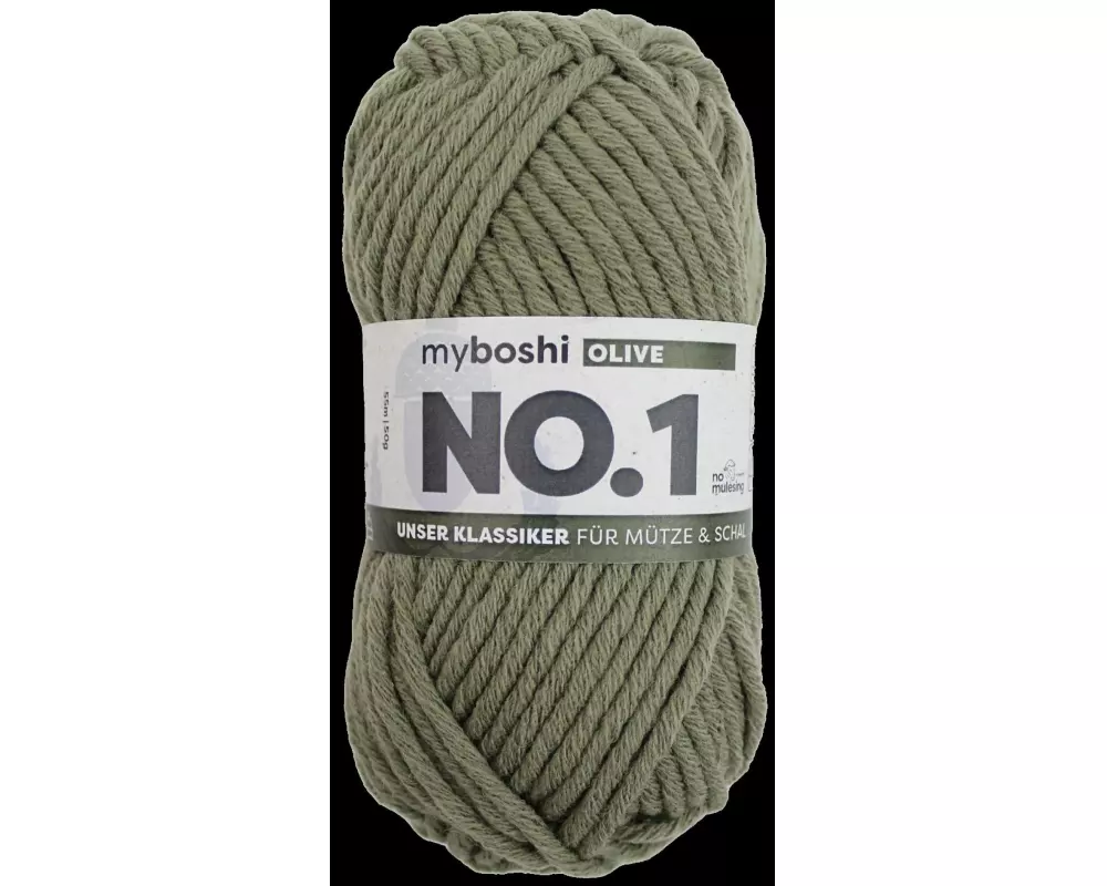 myBoshi Wolle Nr.1 Olive 50 g, 55 m
