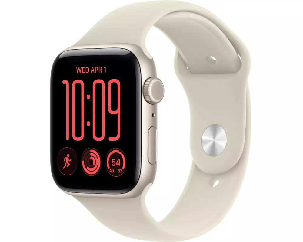 Apple Watch SE 3 44 mm CEL Starlight Aluminium, Sand Sportband S/M