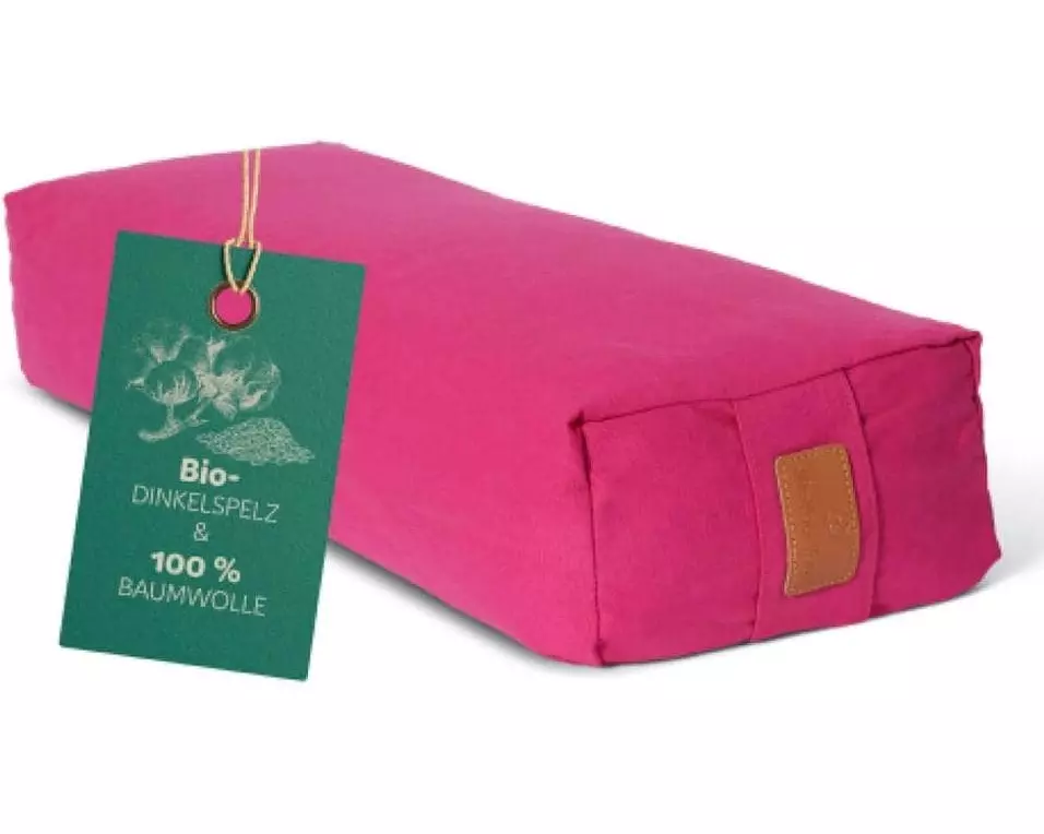 DoYourYoga Yoga-Bolster Paravati Bio-Dinkelspelz, Pink